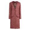 Etro Checked Cotton And Wool-blend Coat In Red