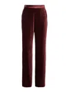 Etro Velvet Palazzo Trousers In Red
