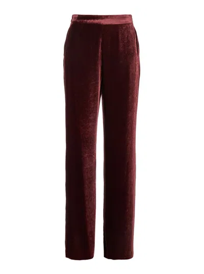 ETRO RED PANTS WITH ELASTIC WAISTBAND
