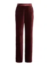 Etro Red Pants With Elastic Waistband In Multicolor