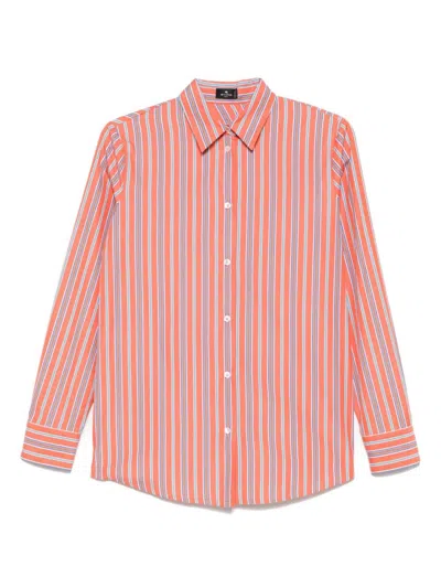 ETRO RED STRIPED SHIRT