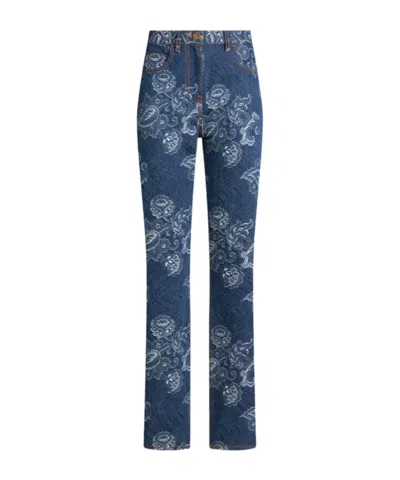ETRO ETRO REGULAR-FIT JACQUARD JEANS