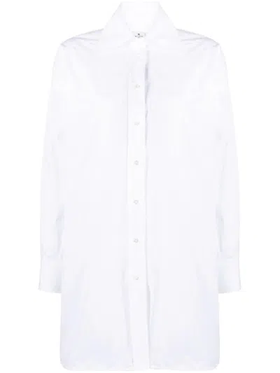 Etro Relaxed Fit Long Sleeve Shirt In White