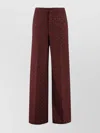 Etro Relaxed Fit Trousers Wide-leg Silhouette In Burgundy