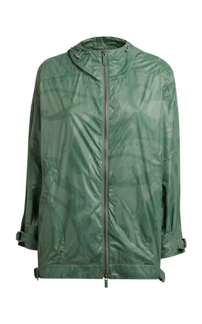 Etro Relaxed Jacket In Green