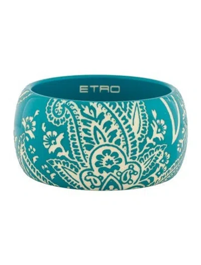 Pre-owned Etro Resin Bangle Bracelet, 8"