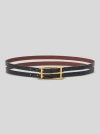 Etro Double-buckle Reversible Belt In Black