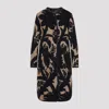 Etro Reversible Jacquard Coat In Black
