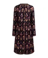 Etro Jacquard Jacket Contrast Trim Geometric Motif In Multi