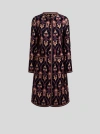 Etro Jacquard Jacket Contrast Trim Geometric Motif In Multi