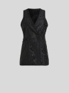 Etro Reversible Sleeveless Waistcoat In Black