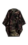 Etro Reversible Cotton-blend Cape In Multi