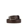 Etro Reversible Dark Brown Belt In Brown