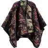 Etro Patterned Cape In Black