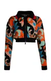 Etro Reversible Knit Cropped Cardigan In Multi