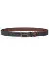 Etro Reversible Leather Belt In Grey