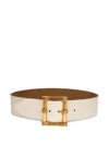 Etro Reversible Leather Maxi Belt In Neutrals