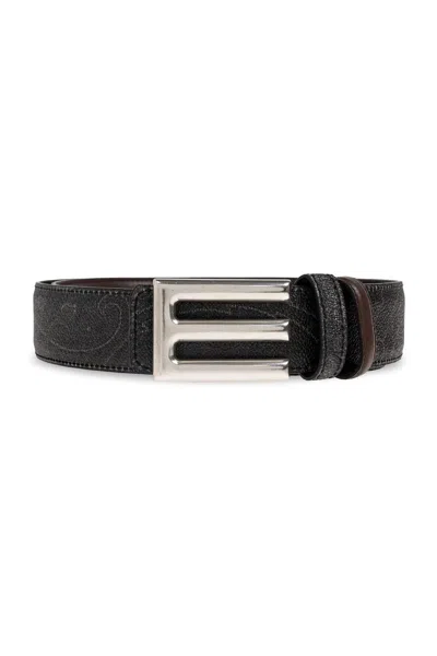 ETRO ETRO REVERSIBLE LOGO BELT ARNICA AND LEA
