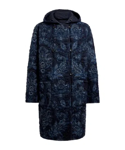 Etro Paisley Quilted Hooded Coat In Multi