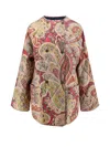 Etro Paisley Print Reversible Padded Jacket In Multi
