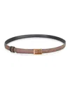 Etro E-buckle Reversible Belt In Multi