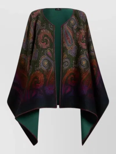 Etro Reversible Paisley Cape