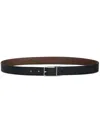 Etro Reversible Paisley-print Leather Belt In Black
