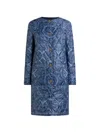 Etro Reversible Quilted Coat In Blue