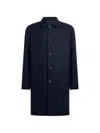 Etro Reversible Wool-blend Coat In Black