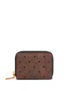 Etro Rhinestone Paisley Wallet In 褐色