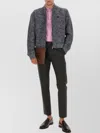 Etro Jacquard Bomber Jacket Featuring Paisley Pattern In Blue
