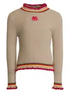 Etro Ribbed-knit Jumper In Neutrals