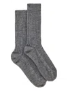 Etro Ribbed Socks In Gray