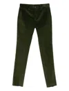 Etro Corduroy Straight Trousers In Green