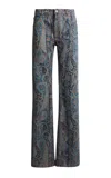 Etro Rigid High-rise Flared Jeans In Multicolor