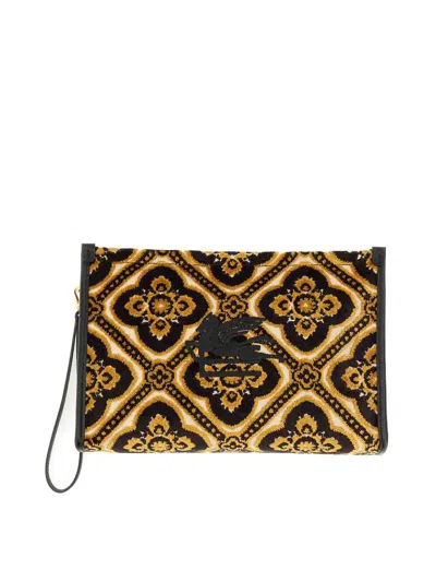 Etro Pouch Paisley Large In Multi