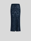 Etro Knitted Jacquard Midi Skirt In Schwarz