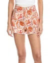 Etro Rocket Denim Short In Orange