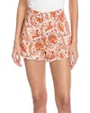 Etro Rocket Denim Short In Orange