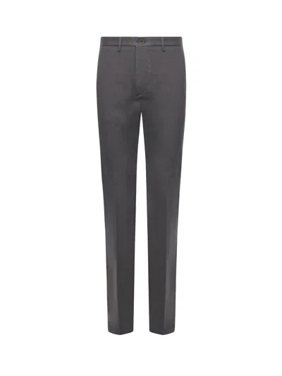 Etro Roma Cotton Trousers In Brown