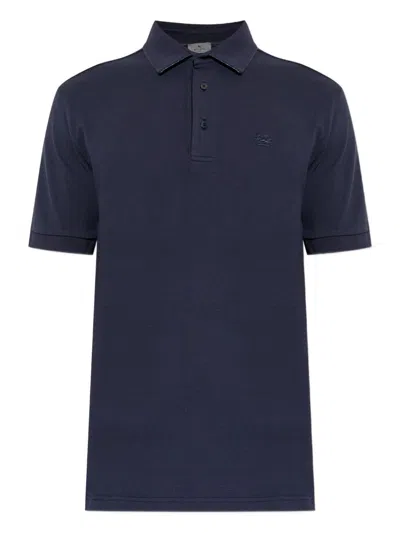 Etro Roma Fit Polo Shirt In Blue