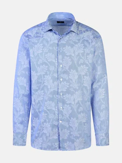 Etro 'roma' Light Blue Cotton Shirt