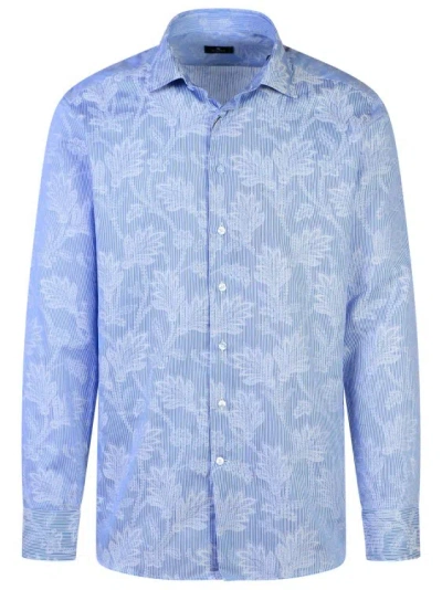 Etro Roma' Light Blue Cotton Shirt