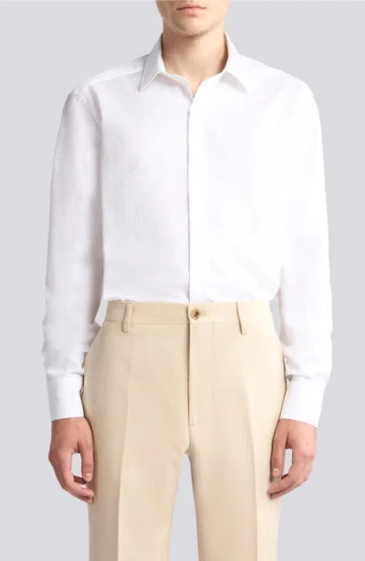 Etro Roma Paisley Cotton Jacquard Dress Shirt In Multi