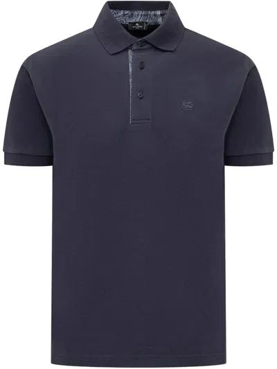 Etro Roma Polo Shirt In Blau