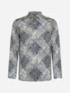 Etro Printed Shirt In Blue,multicolor