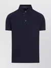 Etro Roma Printed Collar Polo In Blue