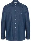 Etro Button-down Collar Cotton Shirt In Blue