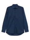 Etro Relaxed Button-down Collar Long Sleeve Shirt In Blue