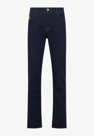Etro Roma Slim-fit Jeans In Blue